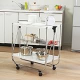 折りたたみキッチンワゴン キャスター付【D】　CW-005