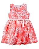 カーターズ Carter's ワンピース ノースリーブ フローラルプリント リボンベルト ポリエステル100% オムツカバー付き Floral Crepe Dress 6M (61-67cm)