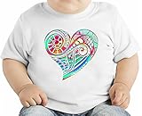 Psychedelic Heart オーガニックベビーTシャツ 12 - 18 Months
