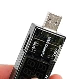 USB電流電圧テスター 電源メーター 電圧モニター チェッカー 計測 測定 便利 小型 持ち歩き 精密機器 OSOGODE（オソグド）
