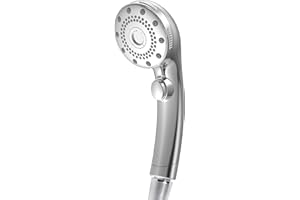 【増圧設計・90%節水】 シャワーヘッド マイクロナノバブル 節水 高洗浄力 手元止水 5段階モード しゃわーへっど 高水圧 毛穴 ケア 汚れ 除去 美肌 保湿 ミスト shower head シャワーヘッド シャワー 取付簡単 浴室水栓 母の日 父の日 実用的 プレゼント 引っ越し祝い 新生活 ギフト (標準タイプ, 銀)