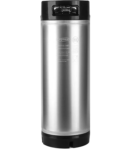 TMCRAFT 6.5 Gallon Ball Lock Keg - Stainless Steel Corny Keg With Disconnects For Homebrewing