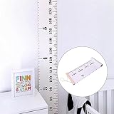 赤ちゃん成長チャートHanding定規壁装飾キッズ用、eutreecキャンバス木製フレームファブリックルーラー取り外し可能高さGrowth Chart 79 " x 7.9 "