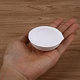 Tiptiper 坩堝ポット、石英メルト料理ポット坩堝鋳鉄金シルバープラチナ磨き白