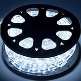 Best Choice Products 50 ft LEDロープライト防水屋内屋外パーティークリスマス装飾照明パティオgarden- WH