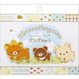 AB40701 リラックマ 「チャイロイコグマのくまきゅんDays」 ピンズセット