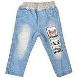 2017年 春物 ZOOMIC ズーミック くり抜きアップリケデニム ロングパンツ ブルー◇95cm