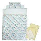 ミニサイズ 洗える ベビー布団 10点セット 《KIKI》 日本製 綿100％ (サックス)