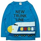 《春夏対応》 CHEEK ROOM(チイクルーム)  製品洗い加工済み42/2天竺新幹線長袖Tシャツ 100cm/SA NO.B-470201