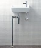LIXIL(リクシル) INAX トイレ用 壁付 狭小手洗シリーズ ハイパーキラミック 床排水(ボトルトラップ)・床給水 BW1 ピュアホワイト L-A35HQ