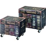 ブック型トランク２個セット [S：W40 x D30 x H34cm L：W50 x D34 x H45cm] 家具 収納家具 チェスト