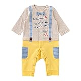ニシキ P2623 Bon chouchou(ボンシュシュ) サスペンダー風長袖カバーオール80cm イエロー・P2623-80Y
