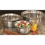 Cookpro 721 3個入りステンレススチールミキシングボウルセットwithサテン