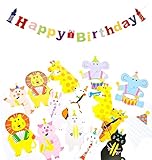 しあわせ倉庫 動物 演奏団 バースデー ガーランド 誕生日 パーティー 飾りつけ デコレーション セット (Ａセット)