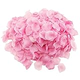 Adorox 1000pcsローズ花びら人工花ウェディングパーティー花瓶装飾ブライダルシャワー花吹雪 ピンク AX-AY-ABHI-83519