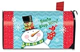Santa Stop HereクリスマスメールボックスカバープリミティブスノーマンCardinal標準