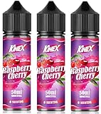 電子タバコ リキッド チェリーラズベリー3本 ショートフィルボトル 大容量 50ml*3 りきっど VG70：PG30 ニコチンなし タールなし E-Liquid