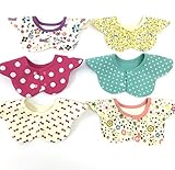 【Angelicate】360度 どこでもよだれからガード ベビー 防水 スタイ コットン よだれかけ (女の子A)