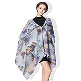 ハナノ 3WAY 高品質 授乳ケープ ストール ポンチョ 360度 安心 ナーシングケープ 模様 花 柄 グラデーション 6カラー (シーナリー)