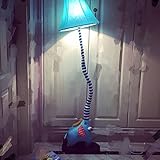 ADDAS フロアランプキュートな布長い鼻のようなランプ子供の漫画の牧歌的なベッドルームランプベッドサイドランプ