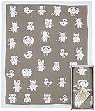 Weegoamigo Knitted Blanket- Animania Mink by Weegoamigo [並行輸入品]