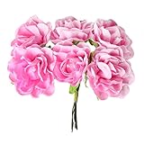 Perfeclan 高品質　多種選べる　6頭/束　人工花　造花　牡丹　ブーケ　DIY　結婚式　家庭　装飾　 - タイプ２