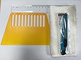 窓 ガラスフィルム シート 貼り付け 水 除去 工具 パーツ (除水治具セット4枚)