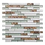 art3d装飾のタイルヒトデとConchモザイクタイルキッチンBacksplashやバスルームBacksplash ( 5パック) 5 Sq. Ft ホワイト A23814