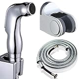 ELEAR ハンドヘルドトイレABSスプレーノズルスプリンクラーシャワーヘッドビデセットバスシルバー