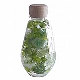 ハーバリウム[しずく瓶型グリーン系(緑) 木製キャップ付,１本]プリザーブドフラワー ドライフラワー 花 誕生日 お祝い フラワーギフト プレゼント Herbarium/shizuku_green_w