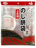 ㈱コア のし餅袋 3升用 2枚入 透明 縦80cm×横65cm×厚み0.07mm 餅を入れて切るだけ 目安線付き 餅とり粉不要 KM-903