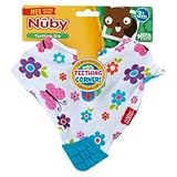 Nuby Bandana Bib with Teether (Pattern May Very) [並行輸入品]