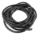 TOOGOO(R) 12mm Outside Dia 22 Ft Flexible Spiral Wire Wrap Desktop PC Manage Cable [並行輸入品]