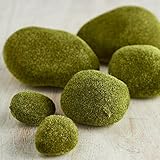 工場直接クラフト12 Piece Assortedのパッケージサイズ人工Moss Covered Faux Stones for Fairy Gardens、Terrariums、およびCraftin