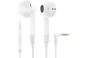 LUDOS FEROX Wired Earbuds in-Ear Headphones, Earphones with Microphone, 5 Years Warranty, Noise Isolation Corded for 3.5mm Ja