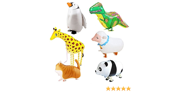 Amazon 動物 バルーン 6種 セット 風船 かわいい 動物 風船 バースデー パーティー 忘年会 イベント 風船 バルーン おもちゃ