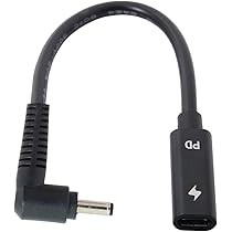 タイプC USB-Cメス入力 ラップトップ18-20Vに適合 ラップトップ18-20v (USB-C x 7.4mm) に適合するdc電源pd充電