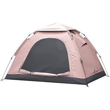 【新品未使用】大容量　４人用　テント　簡単　キャンプ　グレー✖️ゴールド Amazon | 【COSPLEE】2024最新 テント ワンタッチ ワンタッチ