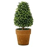 不二貿易 ガーデン グリーン オブジェ  ミニトピアリー ツリー 高さ15cm 50280