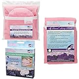 NuAngel Flip and Go Nursing Pad Case with Nursing Blanket and All-Natural Cotton Nursing Pad Set, Pi