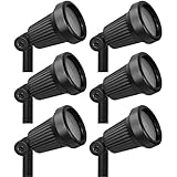 Paradise GL22724 Low Voltage Cast Aluminum 20W Spotlight (Black, 6 Pack) [並行輸入品]