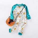 PANCY 子供服 春秋 パジャマ キッズ ベビー 長袖 ルームウェア ロングパンツ 上下セット 男の子 女の子 綿 おしゃれ カジュアル 可愛い 動物 動物柄