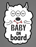 車用 セーフティーステッカー モンスター Baby on board [並行輸入品]