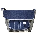 [リー] Lee ショルダーバッグ 0420868 オーバーオール ポケット フラップ 斜めがけ デニム ヒッコリー 子供 キッズ 通学 通勤 旅行 0129.ヒッコリー