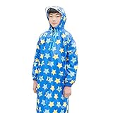 TMVOK レインウェア子供用 レインコート ランドセル対応 キッズ 通園 通学 ガールズ ボーイズ 雨合羽 傘 男の子 小学生 こども 雨具 透明 バイザー 収納ポーチ付き