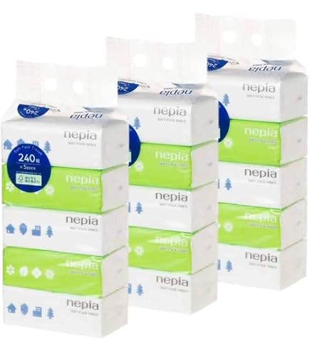 Amazon.co.jp: ネピア ティッシュ ソフトパック 480枚(240組)×5パック