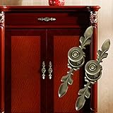 アンティーク調 取っ手 取手 ドアハンドル 交換ハンドル ドアノブ ドア/ドレッサー/タンス/キャビネット/棚/扉に適用 8個入