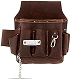Style n Craft 70-603 10 Pocket Heavy Duty Oiled Top Grain Leather Electrician's / Contractor's Tool 