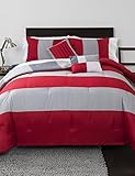 Heritage Kids YK678505 Rugby Stripe Reversible (5 Piece) Comforter Set [並行輸入品]