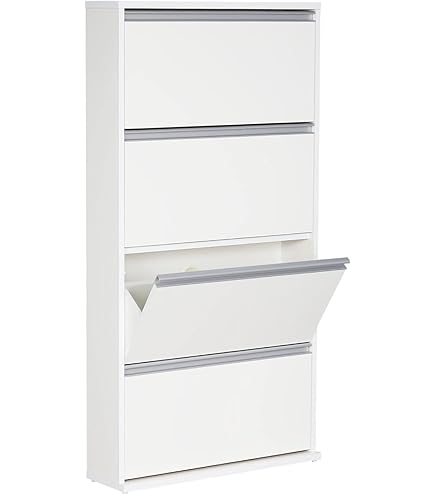 シューズラック 3段 完成品 メカニカルロック付き 奥行15.2cm Amazon｜JAVRON シューズラック 薄型 下駄箱 完成品 斜め置き